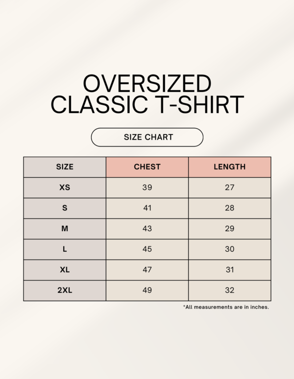 1744980393sizechart-4.png Unisex Oversized Classic T-Shirt