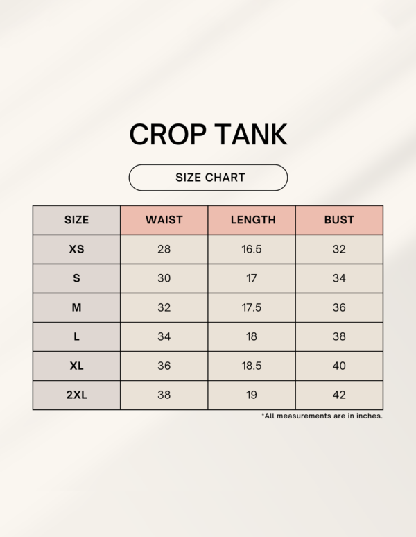 1745054979sizechart.png Take a Moment Cropped Tank Top