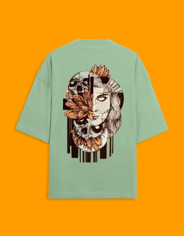 Back_2_c_57-5.jpg Dual Bloom – Unisex Oversized Graphic Tee