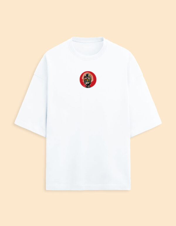 Front_1_c_1-6.jpg Neo Tribal Mask Oversized T-Shirt – Urban Abstract Tee