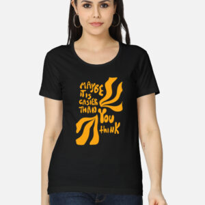 Front_1_c_2-18.jpg Maybe Easier Than You Think T-Shirt – Motivational Retro Tee