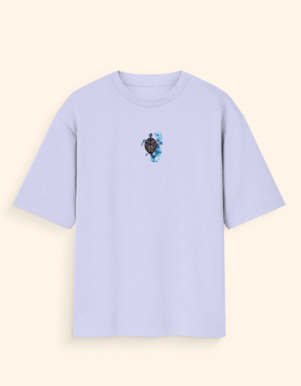 Front_1_c_49-1.jpg Ocean Drift Turtle Unisex Oversized T-Shirt