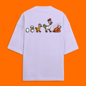 Back_2_c_49.jpg Cluck Off – Chicken Evolution Oversized Tee (Unisex)