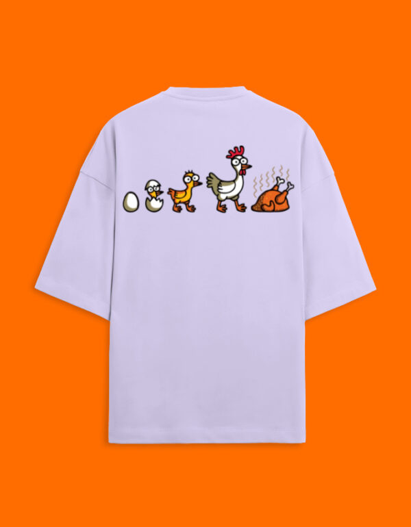 Back_2_c_49.jpg Cluck Off – Chicken Evolution Oversized Tee (Unisex)