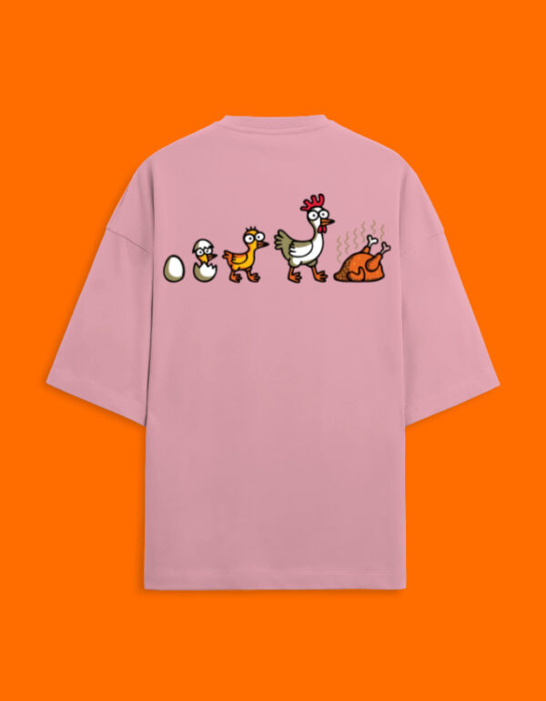 Back_2_c_56.jpg Cluck Off – Chicken Evolution Oversized Tee (Unisex)