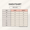1745036092sizechart-2.png Unisex Sweatshirt